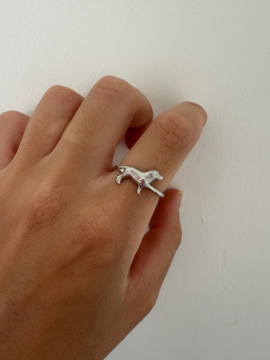 Sterling silver dog ring