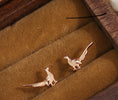 Load image into Gallery viewer, Sterling silver pheasant earrings
