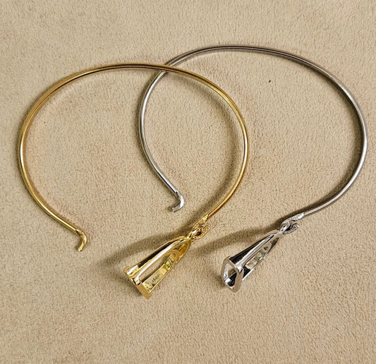 Stirrup cuff bracelet