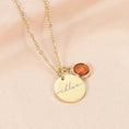 Load image into Gallery viewer, Birthstone & Name Necklace
