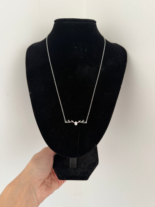 Stag diamanté necklace