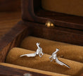 Load image into Gallery viewer, Sterling silver pheasant earrings
