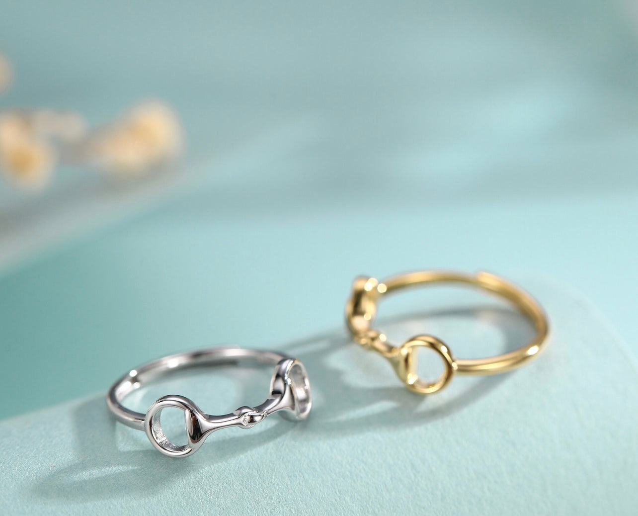 Snaffle bit ring