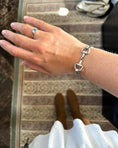 Load image into Gallery viewer, Sterling silver horsebit clasp bangle
