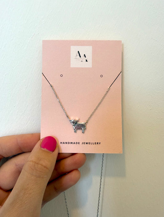 Highland cow necklace